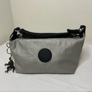 Kipling Haddie small pouch pochette silver pewter lightweight minimalist